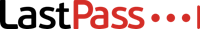 a red and black logo with the word pass