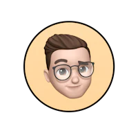 the face of a man with glasses in a circle