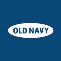 old navy logo on a blue background
