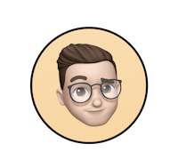 the face of a man with glasses in a circle