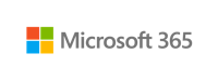 microsoft 365 logo on a blank background