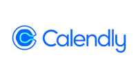 calendly logo on a green background