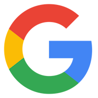 the google logo on a blank background